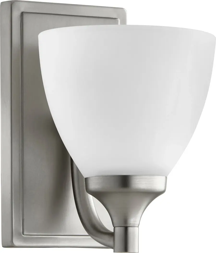 Enclave 1-Light Transitional Wall Sconce in Satin Nickel
