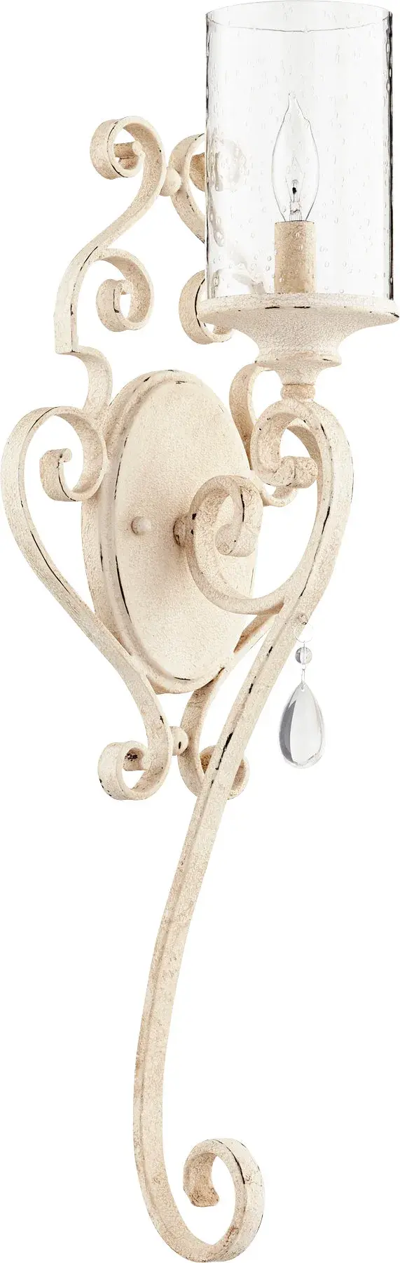 San Miguel 1-Light Traditional Wall Sconce in Persian White - Image 1