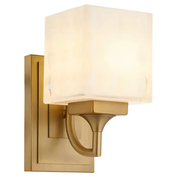 Diamonte 1-Light Wall Sconce in Brushed Brass - Image 2