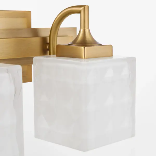 Diamonte 2-Light Vanity in Brushed Brass - Image 4