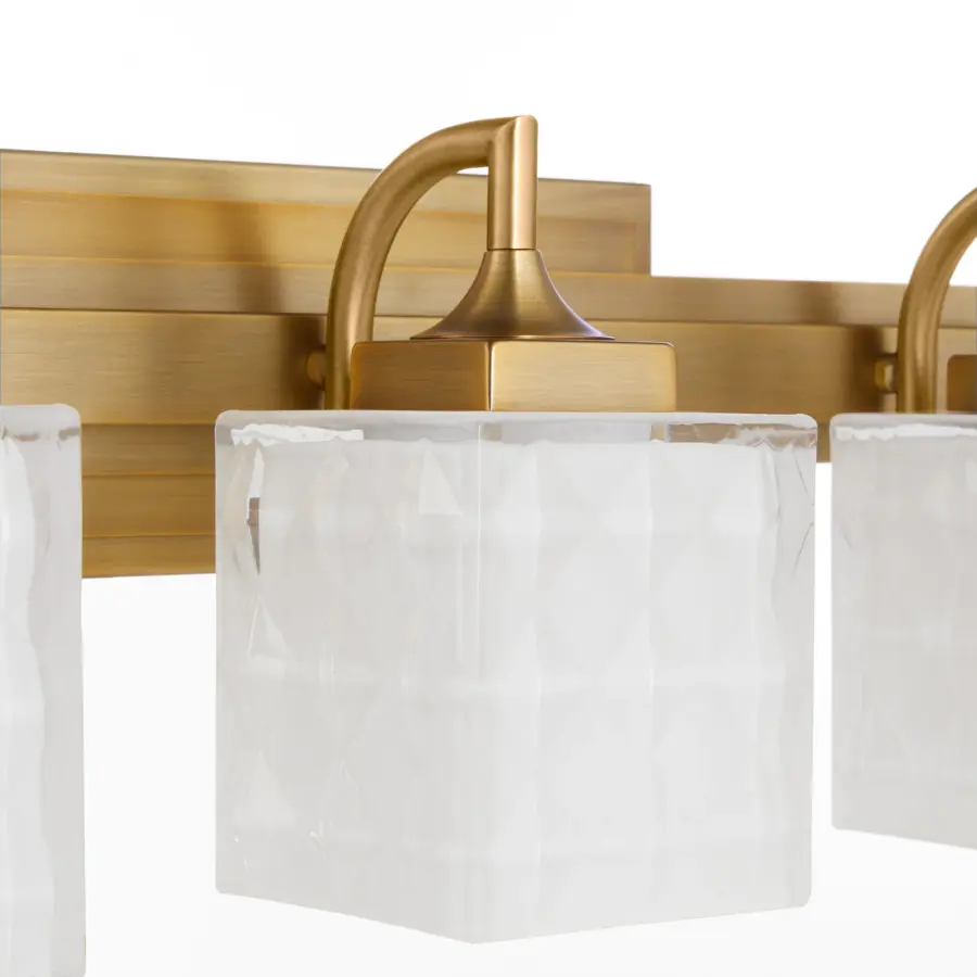 Diamonte 3-Light Vanity in Brushed Brass - Image 3