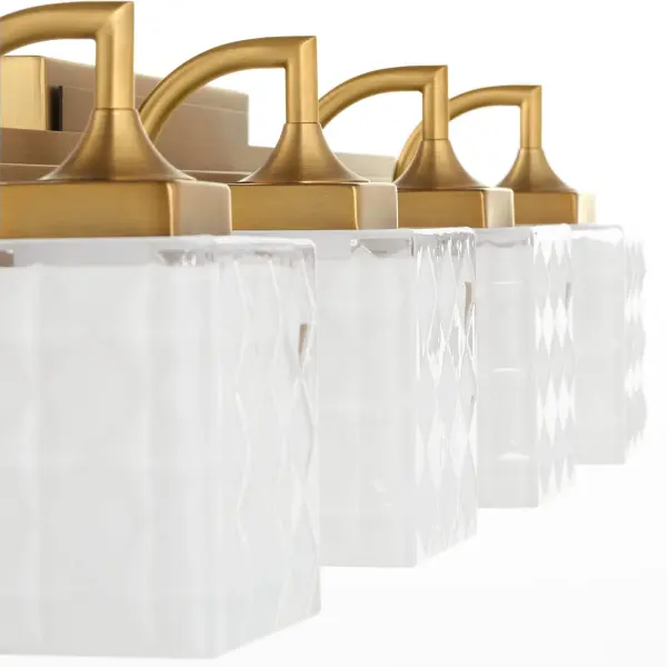 Diamonte 4-Light Vanity in Brushed Brass - Image 3