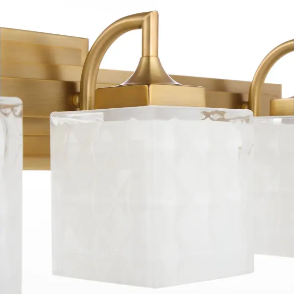 Diamonte 4-Light Vanity in Brushed Brass - Image 4