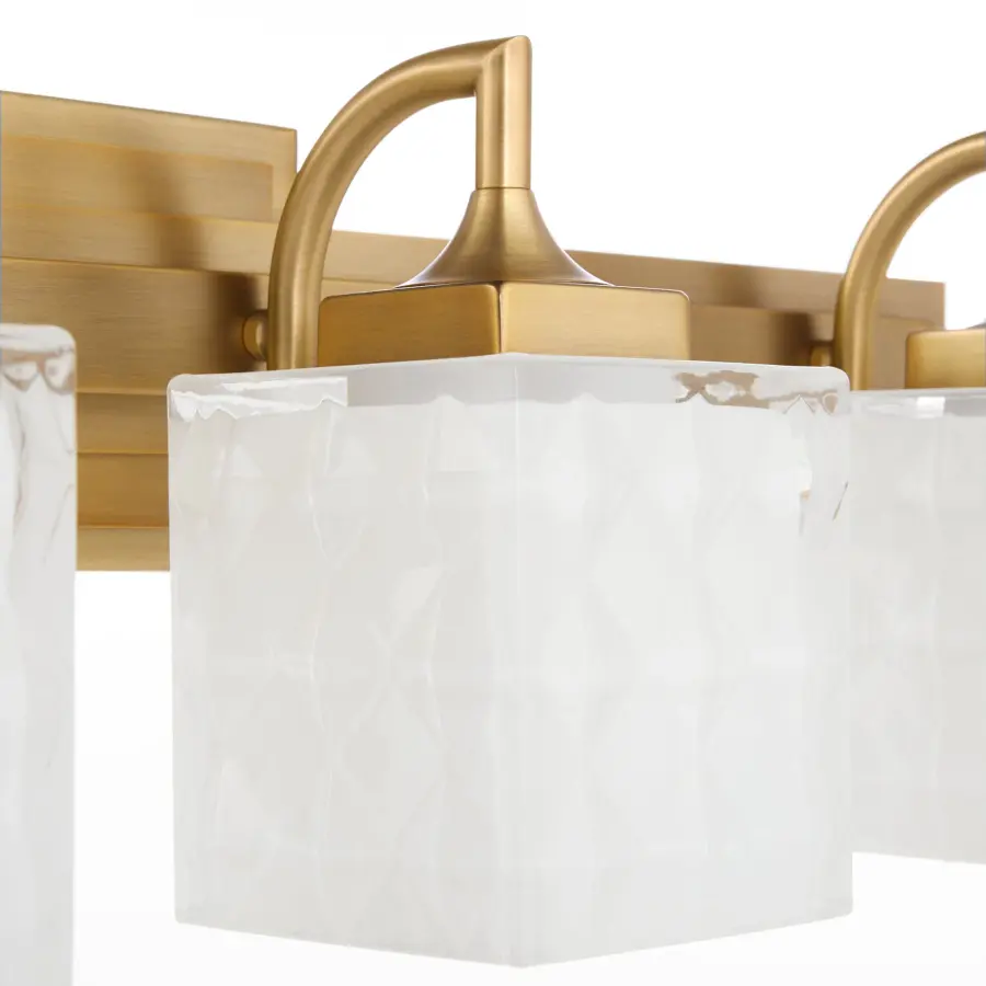 Diamonte 4-Light Vanity in Brushed Brass - Image 4