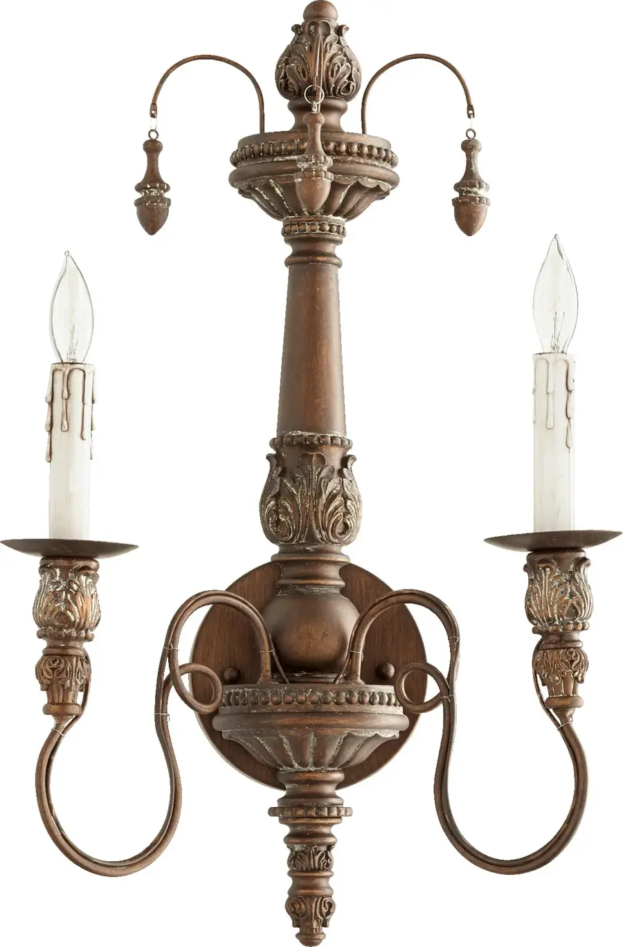 Salento 2-Light Traditional Wall Sconce in Vintage Copper