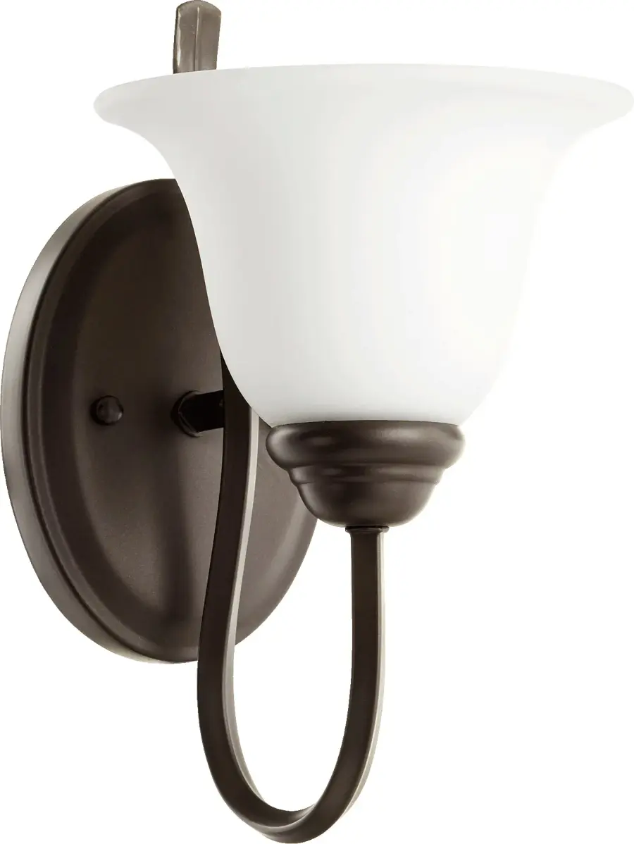 Spencer 1-Light Transitional Wall Sconce in Oiled Bronze