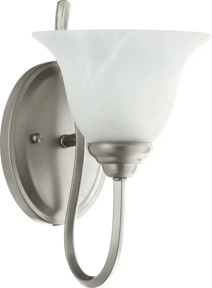 Spencer 1-Light Transitional Wall Sconce in Classic Nickel
