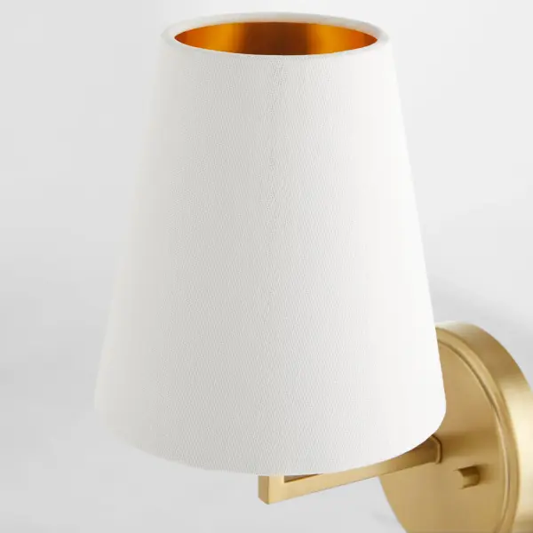 Karnes 1-Light Wall Sconce in Aged Brass - Image 4