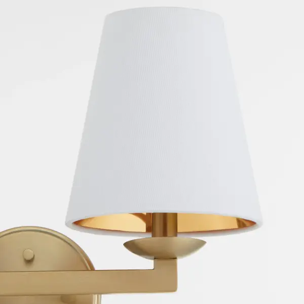 Karnes 2-Light Wall Sconce in Aged Brass - Image 3