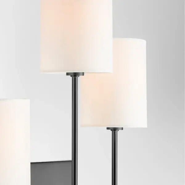Harmony 3-Light Wall Sconce in Matte Black - Image 3