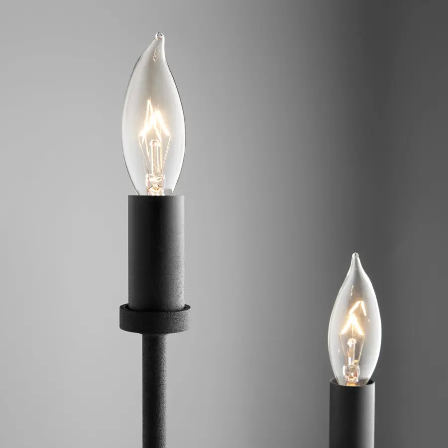 Harmony 3-Light Wall Sconce in Black and Aged Brass - Image 5