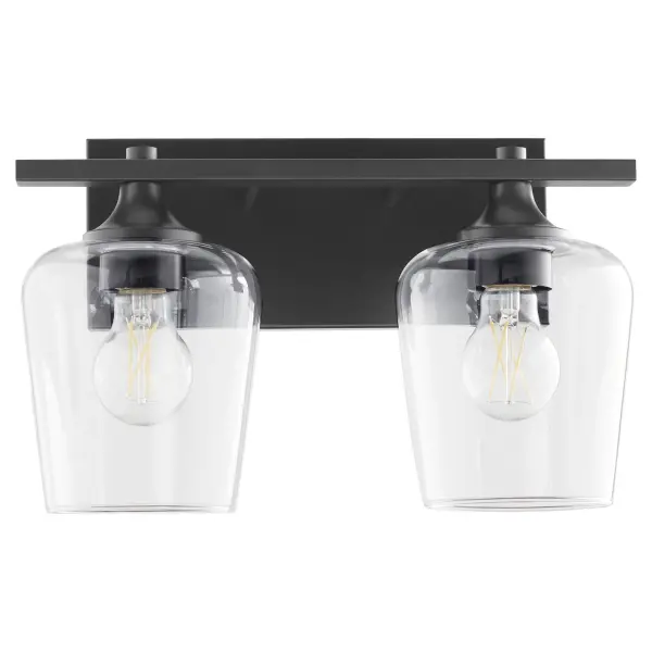 Classic Vanity Lighting with Modern Matte Black Finish - Image 1