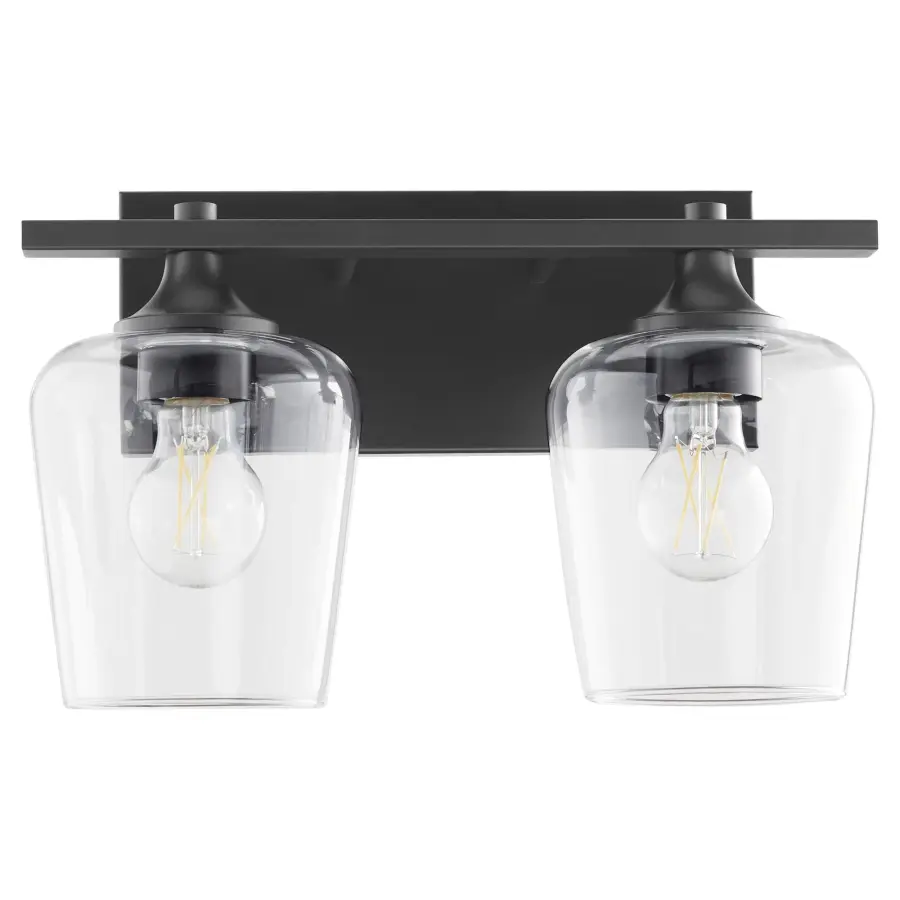 Classic Vanity Lighting with Modern Matte Black Finish - Image 1