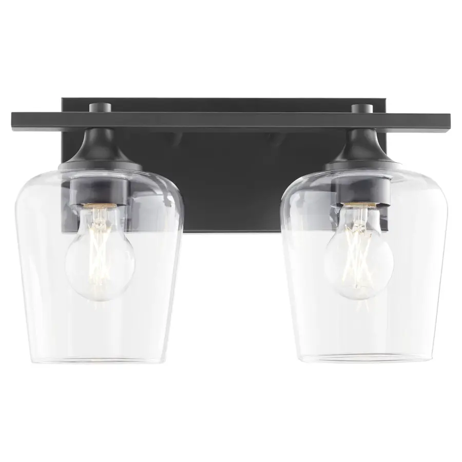 Classic Vanity Lighting with Modern Matte Black Finish - Image 2