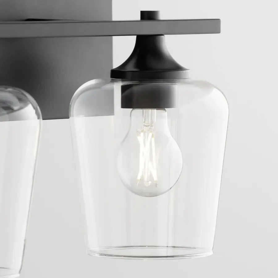 Classic Vanity Lighting with Modern Matte Black Finish - Image 3