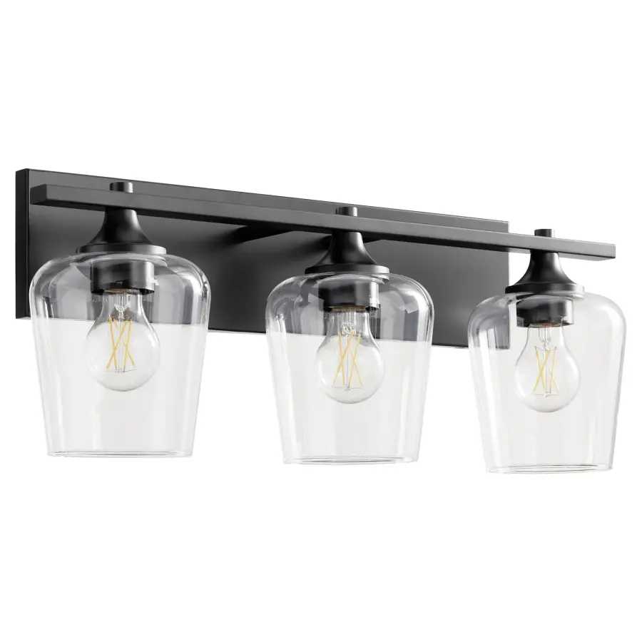 Classic Vanity Lighting with Modern Matte Black Finish - Image 1