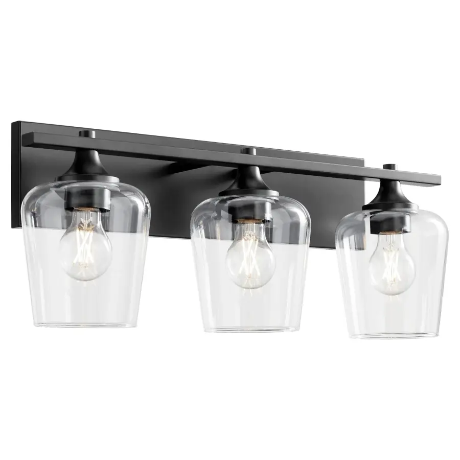 Classic Vanity Lighting with Modern Matte Black Finish - Image 2