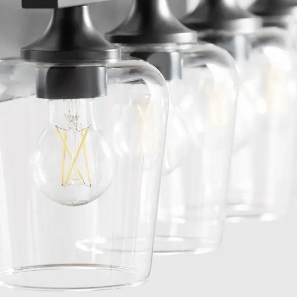 Classic Vanity Lighting with Modern Matte Black Finish - Image 4