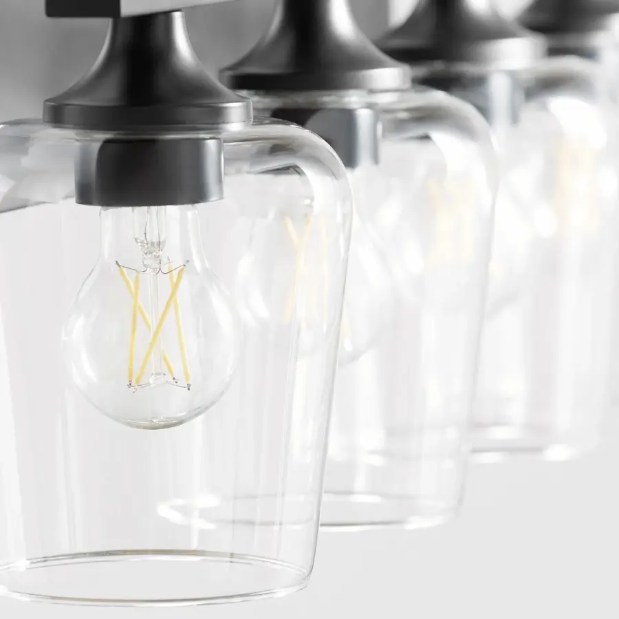 Classic Vanity Lighting with Modern Matte Black Finish - Image 4