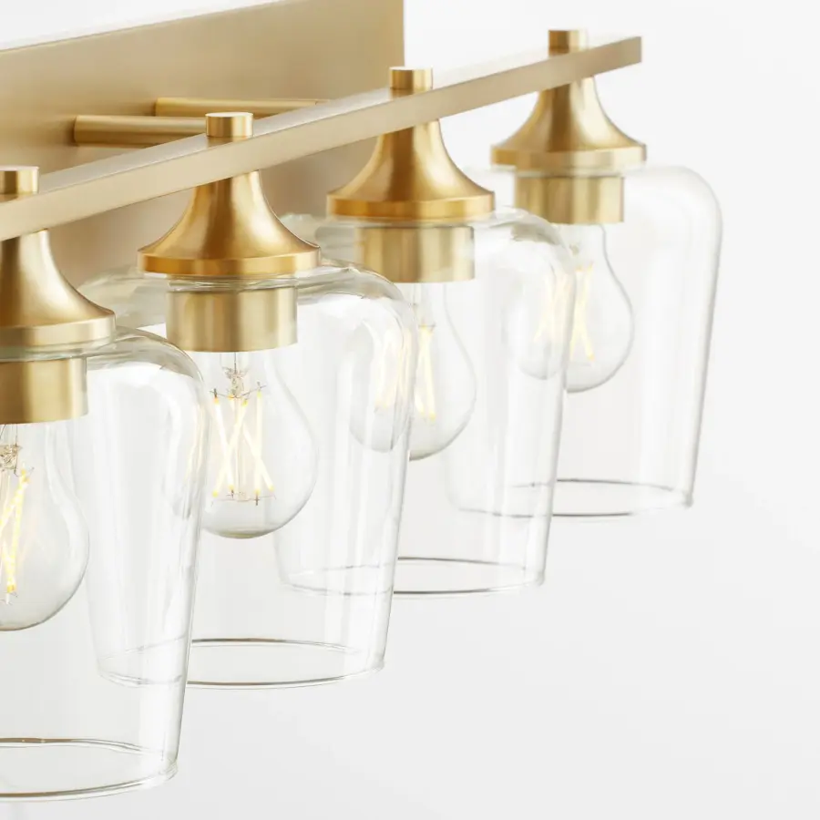 Veno 4-Light Vanity in Aged Brass - Image 4