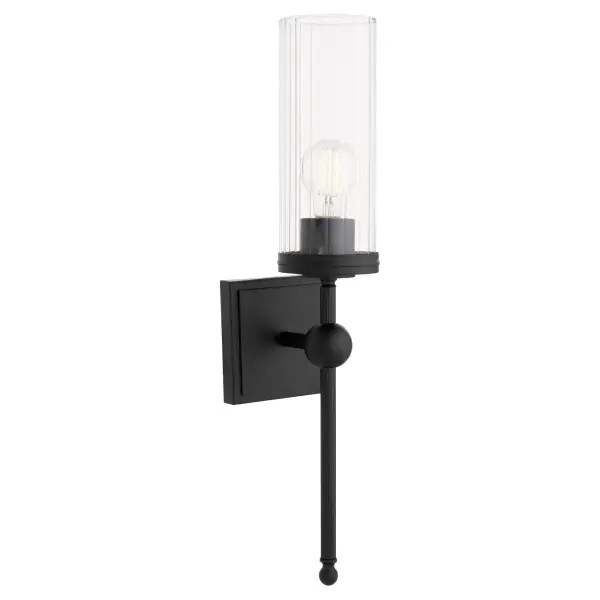 Lee Boulevard 1-Light Wall Sconce in Matte Black - Image 3