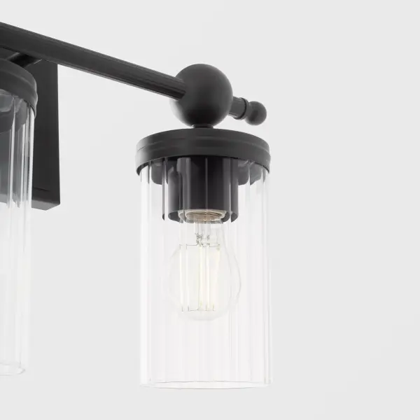 Lee Boulevard 3-Light Vanity in Matte Black - Image 4