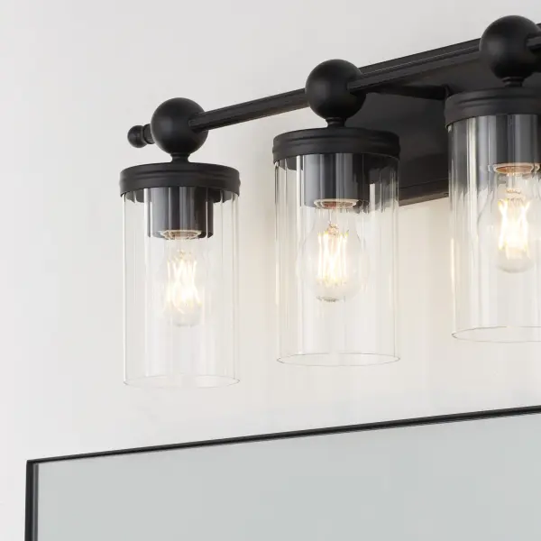 Lee Boulevard 4-Light Vanity in Matte Black - Image 8