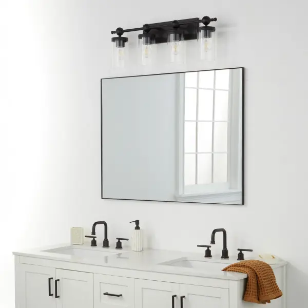 Lee Boulevard 4-Light Vanity in Matte Black - Image 9