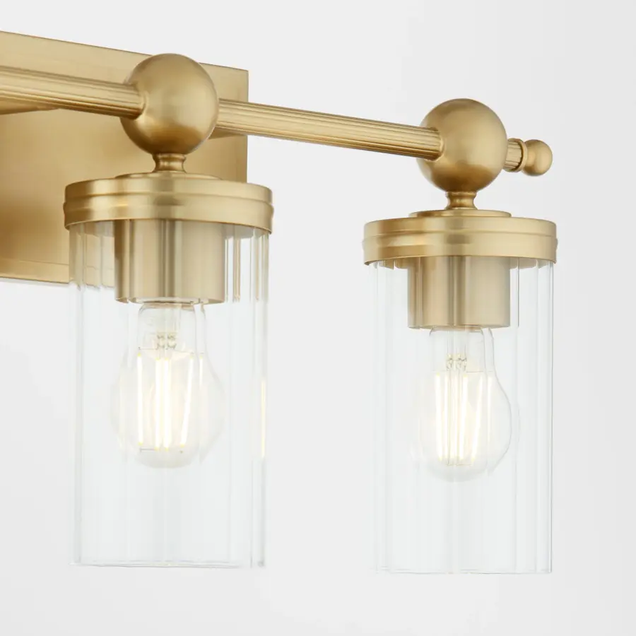 Lee Boulevard 4-Light Vanity in Aged Brass - Image 3