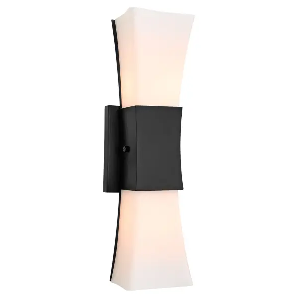 Ayala 2-Light Wall Sconce in Matte Black - Image 2