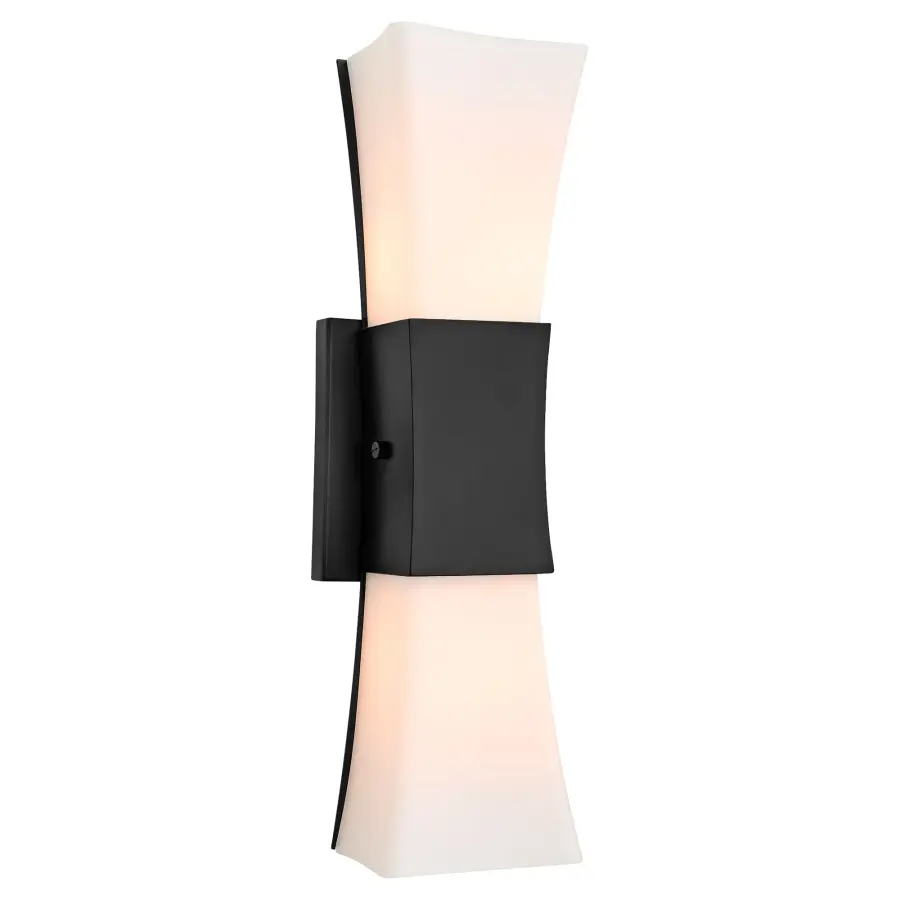Ayala 2-Light Wall Sconce in Matte Black - Image 2