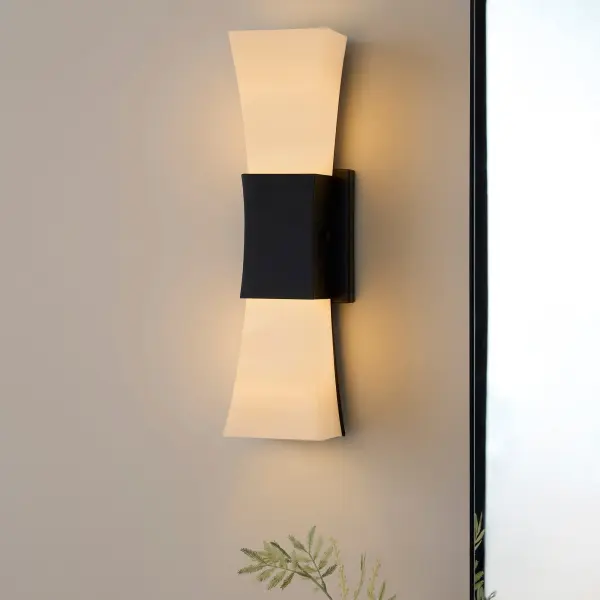 Ayala 2-Light Wall Sconce in Matte Black - Image 6
