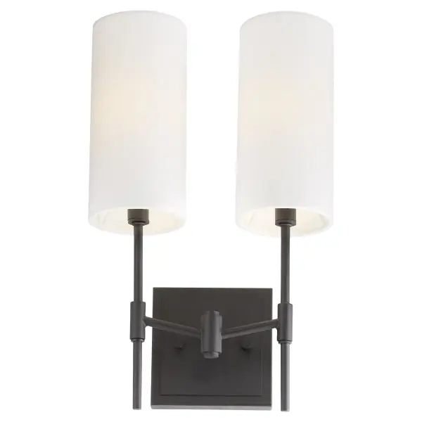Hamilton 2-Light Wall Sconce in Matte Black - Image 2