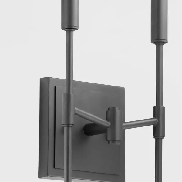 Hamilton 2-Light Wall Sconce in Matte Black - Image 5