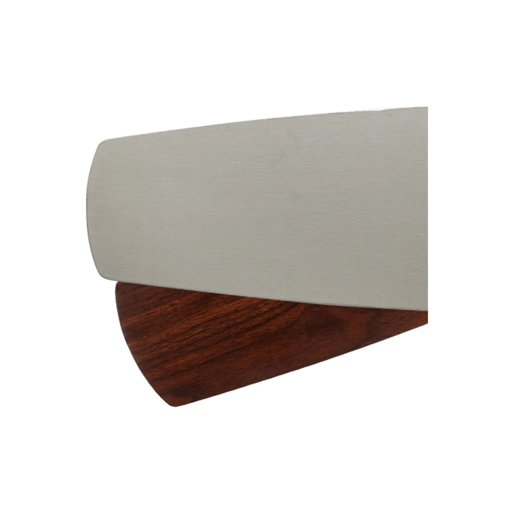 Apex 56" Ceiling Fan Blades - Satin Nickel/Walnut