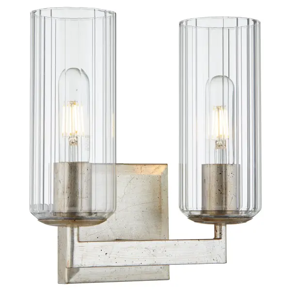 Clean-Lined Transitional Vanity Light with Elegant Silver Finish - Image 3