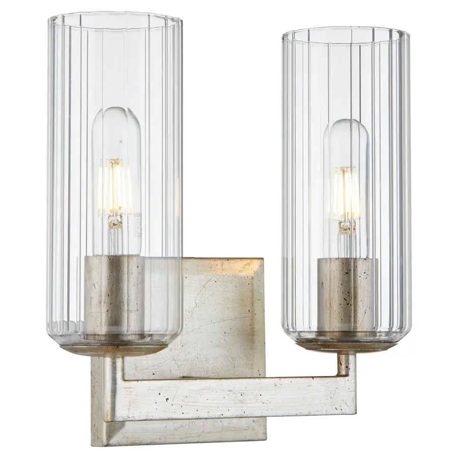 Clean-Lined Transitional Vanity Light with Elegant Silver Finish - Image 3