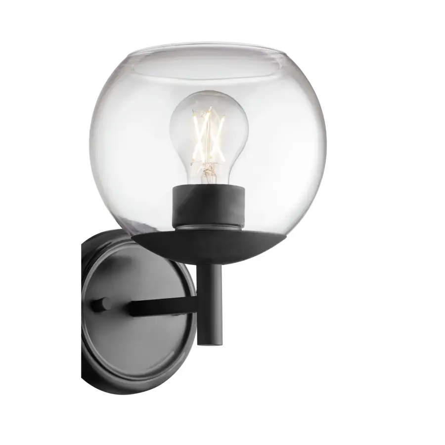 Lyon 1-Light Wall Sconce in Matte Black - Image 2