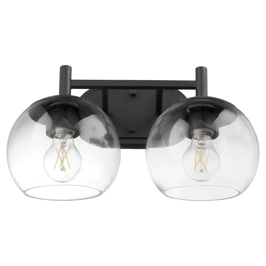 Lyon 2-Light Vanity in Matte Black - Image 1