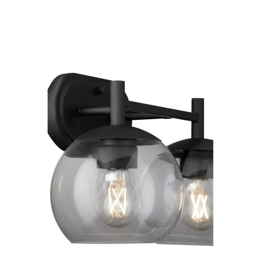 Lyon 2-Light Vanity in Matte Black - Image 2