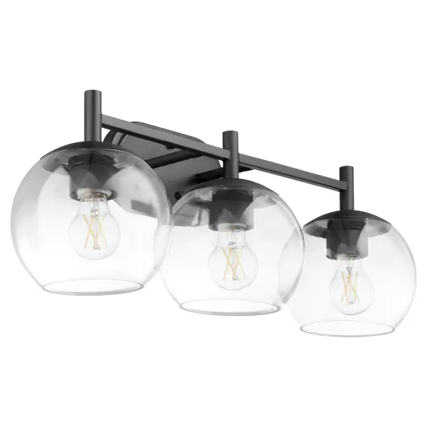 Lyon 3-Light Vanity in Matte Black - Image 1