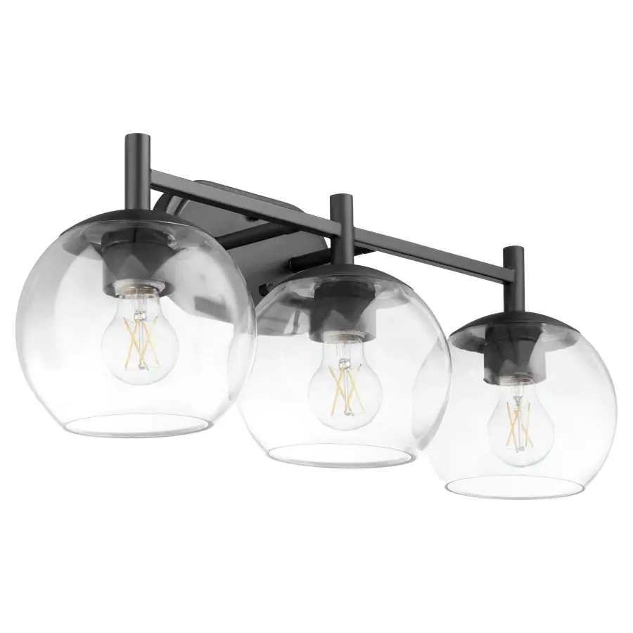Lyon 3-Light Vanity in Matte Black - Image 1