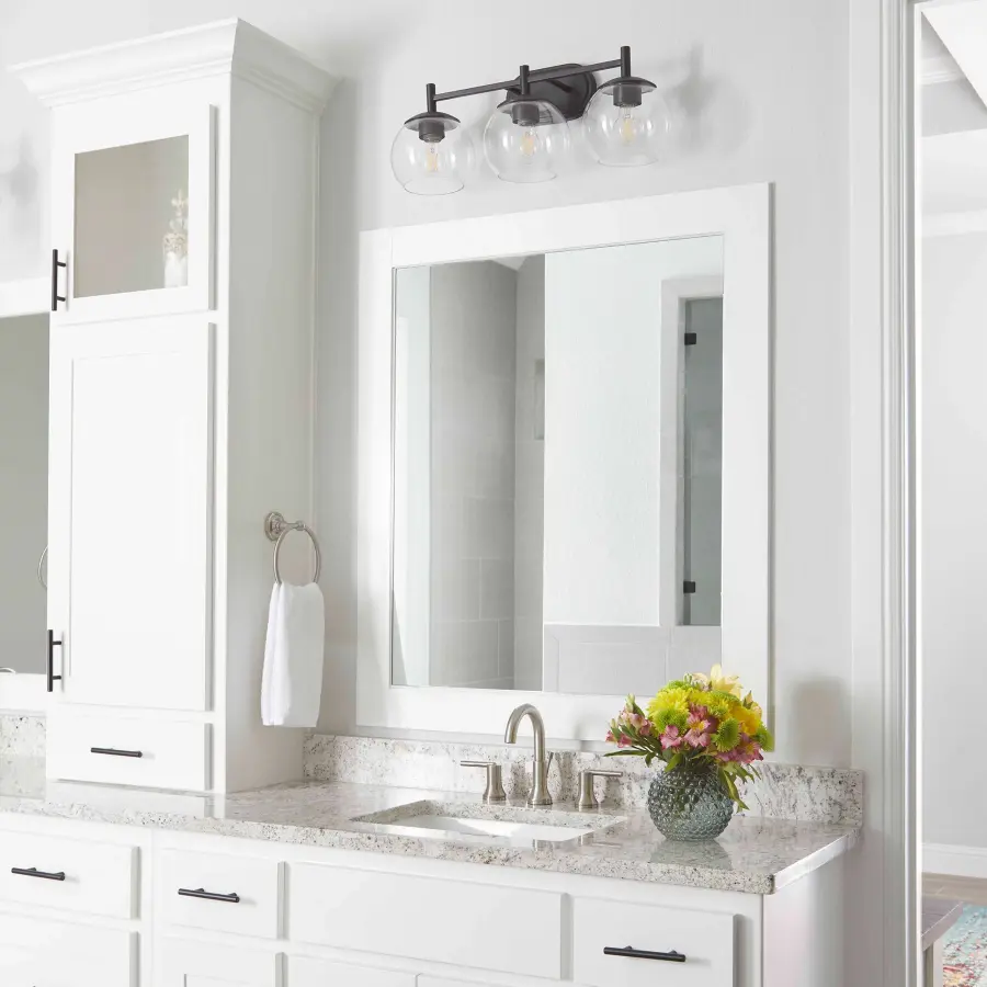 Lyon 3-Light Vanity in Matte Black - Image 3