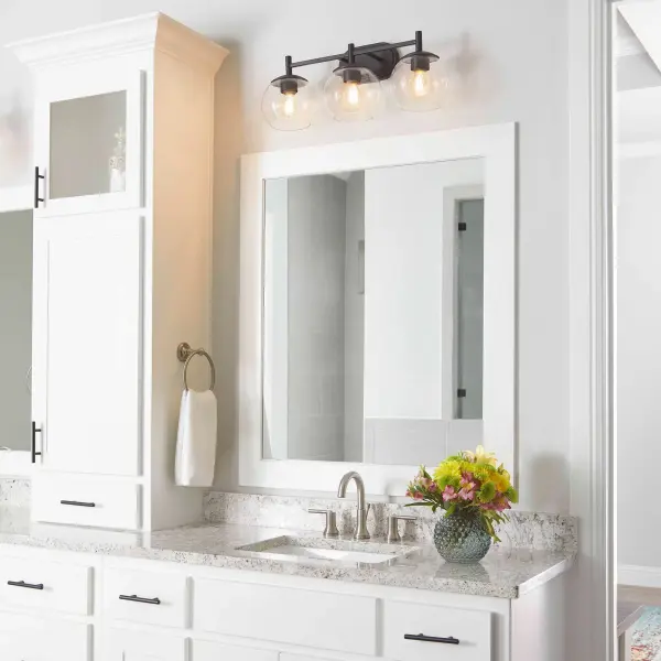 Lyon 3-Light Vanity in Matte Black - Image 4