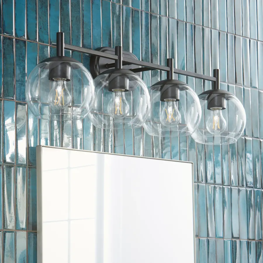 Lyon 4-Light Vanity in Matte Black - Image 4