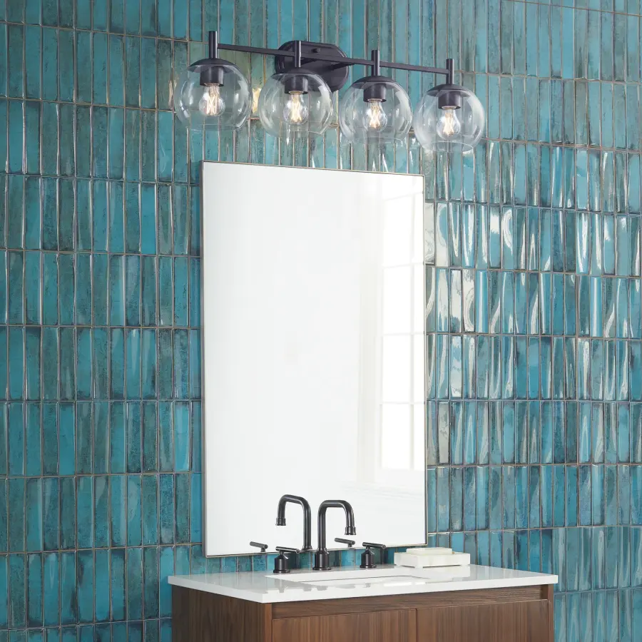 Lyon 4-Light Vanity in Matte Black - Image 6