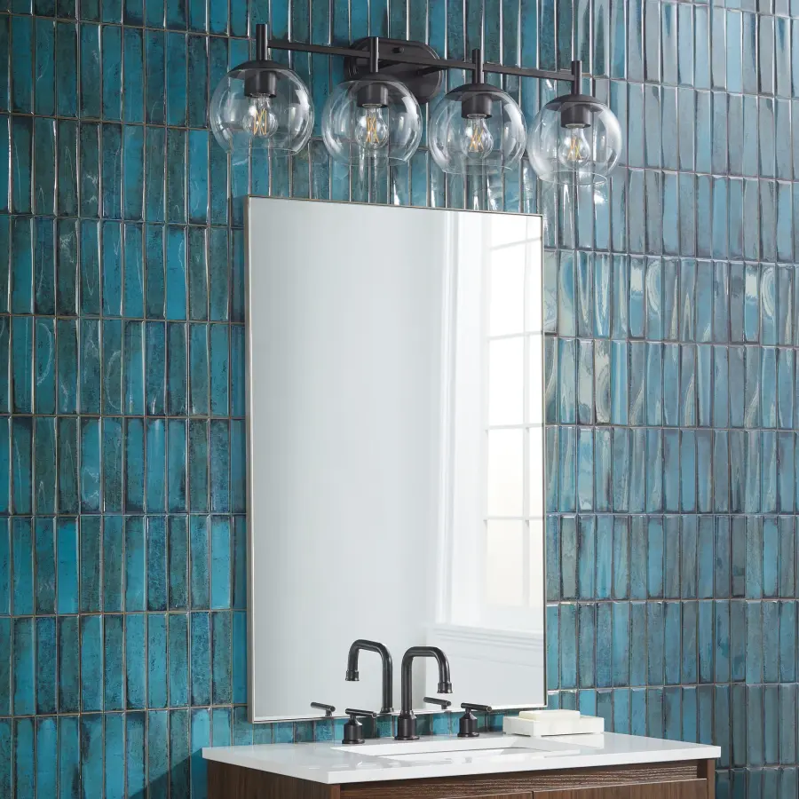 Lyon 4-Light Vanity in Matte Black - Image 7
