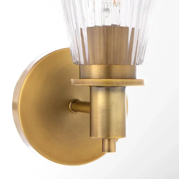 Lawton 1-Light Wall Sconce in Brushed Brass - Image 4