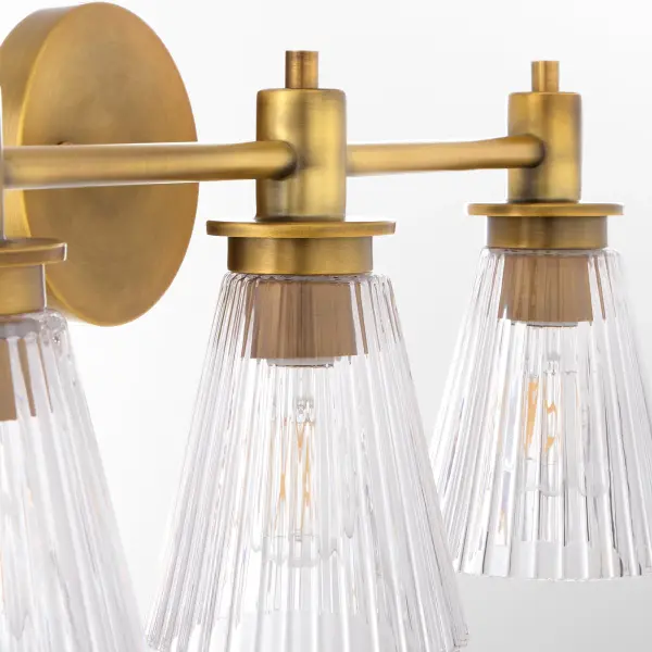Lawton 3-Light Vanity in Brushed Brass - Image 3