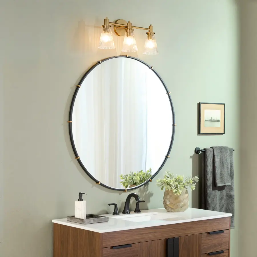 Lawton 3-Light Vanity in Brushed Brass - Image 5